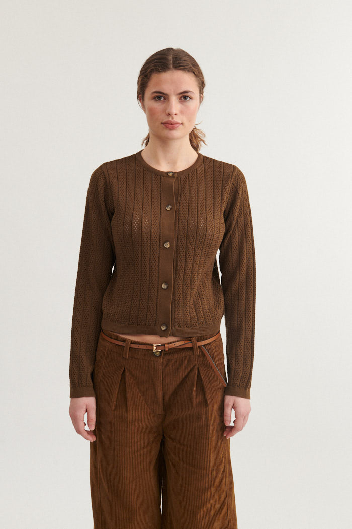 Basic Apparel Tricia Cardigan Sweaters 620 Desert palm